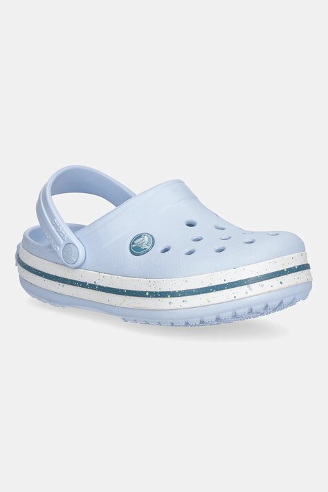 Crocs klapki dziecięce CROCS CROCBAND SPECKLED BAND CLOG kolor niebieski 211645