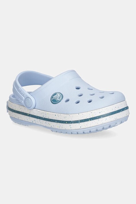 Crocs klapki dziecięce CROCS CROCBAND SPECKLED BAND CLOG kolor niebieski 211646