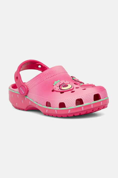 Crocs șlapi copii CROCS CLASSIC LOTSO CLOG culoarea roz, 212241