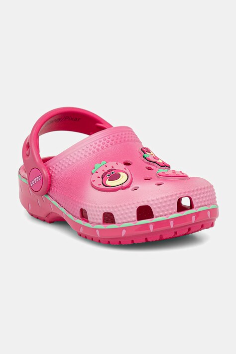 Crocs klapki dziecięce CROCS CLASSIC LOTSO CLOG kolor różowy 212242