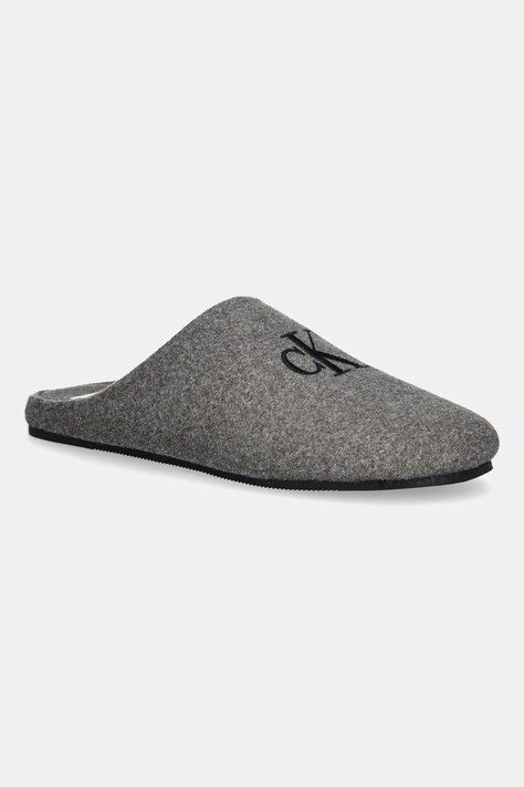 Calvin Klein kapcie HOME SLIPPER MULE kolor szary HM0HM01931