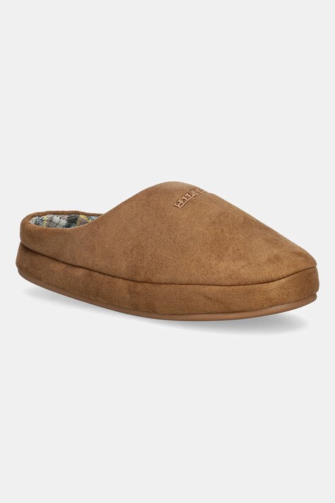 Тапочки Tommy Hilfiger M SDE CHECK HOUSE SHOE колір коричневий FM0FM05615