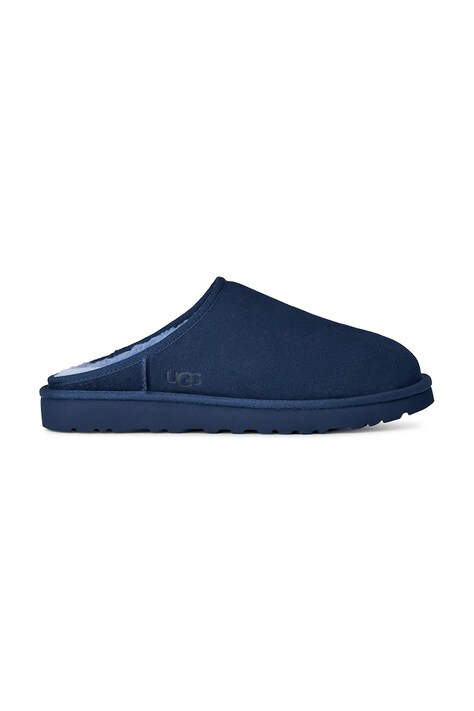 UGG kapcie zamszowe Classic Slip-On kolor granatowy 1129290.DEOC