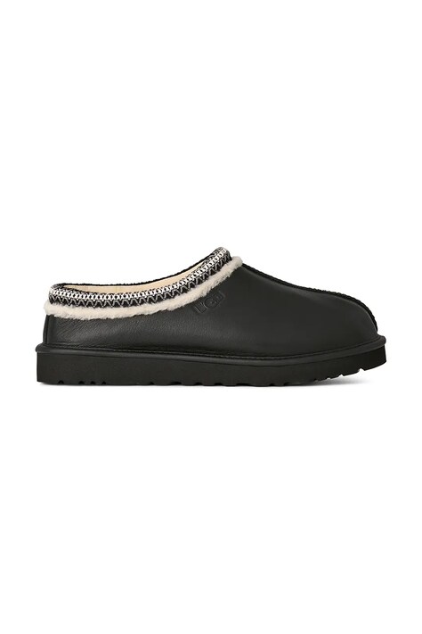 UGG kapcie skórzane Tasman Noir kolor czarny 1171303.BLK
