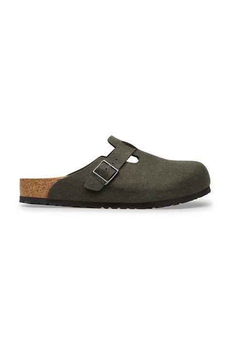 Birkenstock klapki Boston męskie kolor zielony 1030676