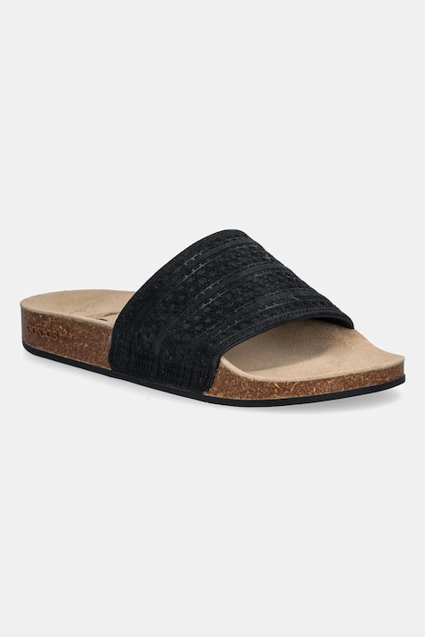 Замшевые шлепанцы adidas Originals Adilette RS цвет чёрный JR3596