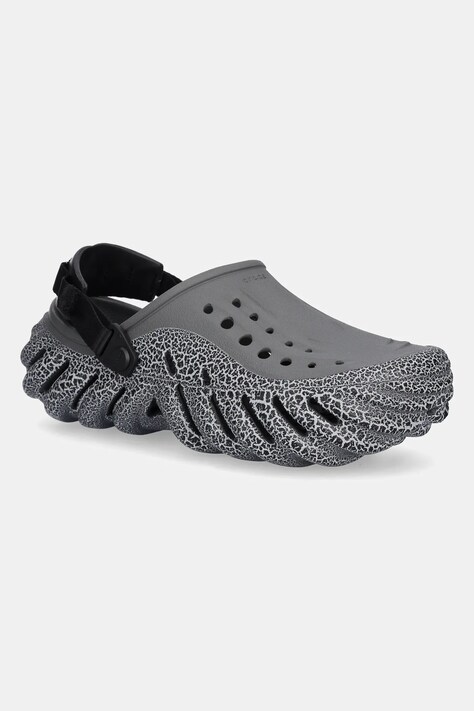Crocs klapki Echo Crackle Clog kolor szary 211630