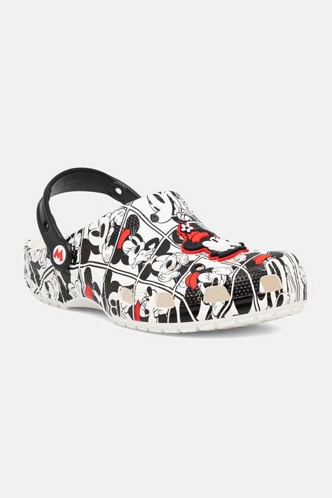 Crocs klapki Classic Mickey And Minnie Clog kolor biały 211483