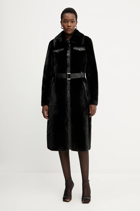 Patrizia Pepe palton culoarea negru, 8O0203 E073