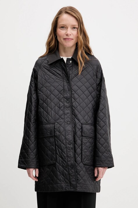 Tommy Hilfiger geacă culoarea negru, de tranziție, WW0WW46448