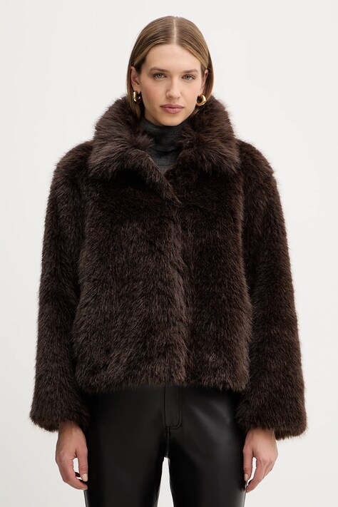 Weekend Max Mara kurtka BRENTA kolor brązowy przejściowa 2525086013600