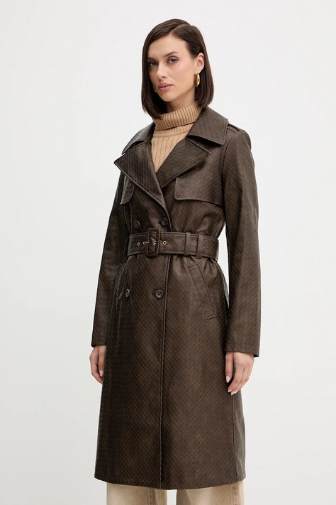 Пальто Guess CARMEN цвет коричневый  W5YL32 WHGT0