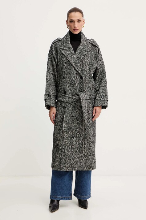 Pinko cappotto con lana colore nero  105562 A2SE