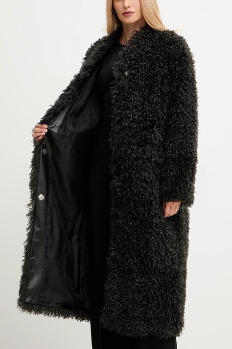 Stand Studio пальто зі штучного хутра жіноче Carolina — AW25-KPD02E, сірий — фото 7