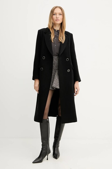 Armani Exchange płaszcz kolor czarny XW000691 AF16206