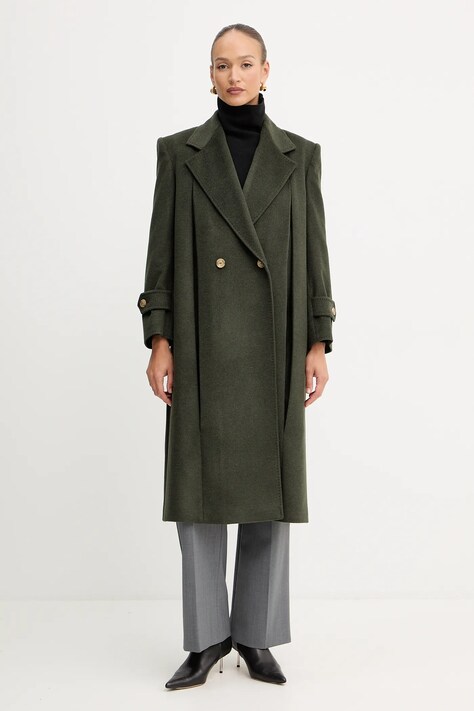 Μάλλινο παλτό Weekend Max Mara SMALTO χρώμα: πράσινο, 2525016026600