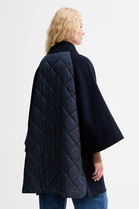 Kabát s prímesou vlny Weekend Max Mara RUFO tmavomodrá farba, 2525496012600