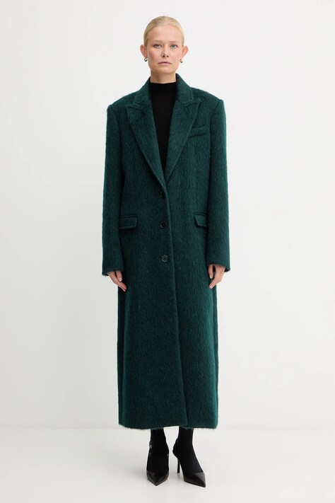 Patrizia Pepe haină cu lână culoarea verde, 2O0210 A654