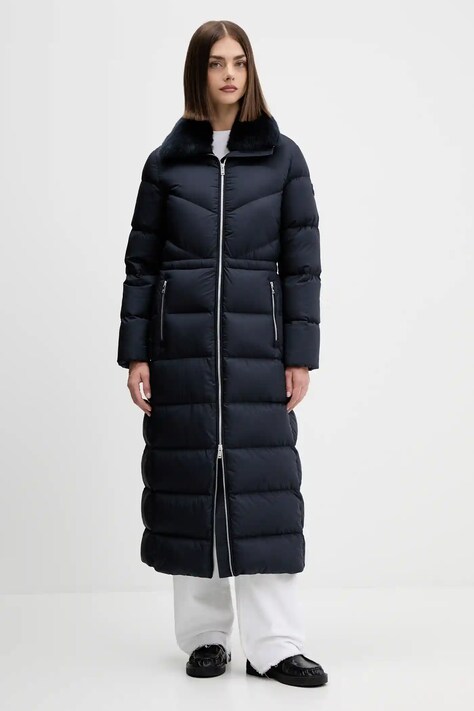 Péřová bunda MOOSE KNUCKLES tmavomodrá barva, zimní, M35LP241S