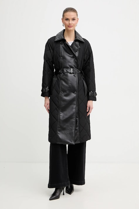 Trench kabát Guess ALEXANE černá barva, W5BL36 W4070