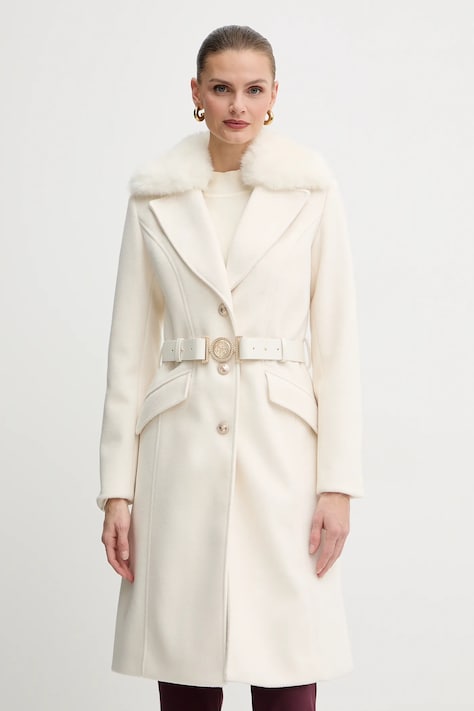 Пальто с примесью шерсти Guess NEW PATRICE цвет бежевый  W5BL25 W2672