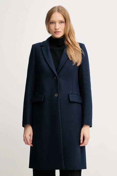 Пальто з додаванням вовни Tommy Hilfiger колір синій  WW0WW46547