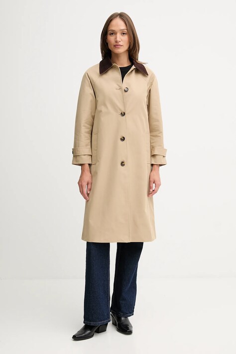 Pedro del Hierro płaszcz kolor zielony 8572318
