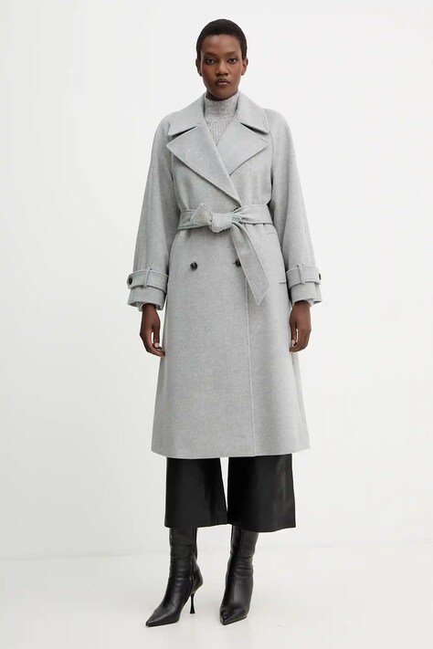 Вовняне пальто Marella колір сірий 2523016071200