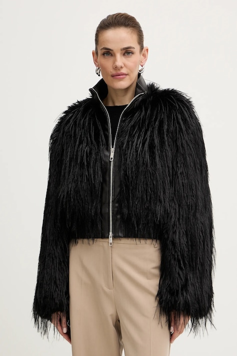 BOSS geaca culoarea negru, de tranzitie, 50548357