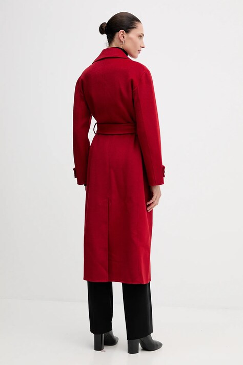 Пальто з додаванням вовни Pedro del Hierro — AW25-KPD09S, червоний — фото 3
