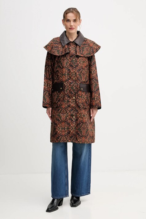 Barbour płaszcz x Farm Rio kolor multicolor LWX1503