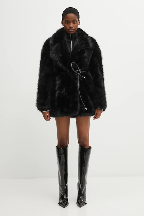 Sportmax płaszcz ROSARIA kolor czarny 2522906012600