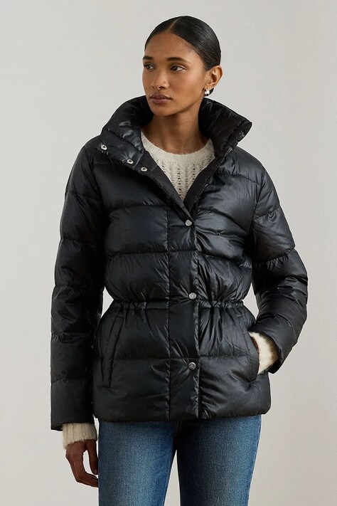 Пухова куртка Lauren Ralph Lauren колір чорний зимова 297P04085