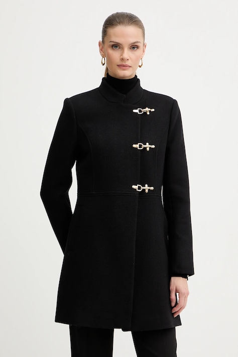 Morgan płaszcz z dodatkiem wełny kolor czarny GCLIPE