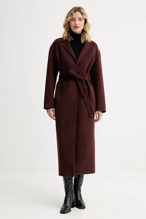 Шерстяное пальто Filippa K цвет коричневый  32512