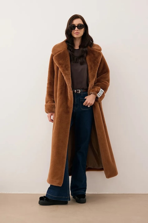 Bizuu płaszcz DOLOMITES kolor brązowy DOLOMITES POMARAŃCZOWY