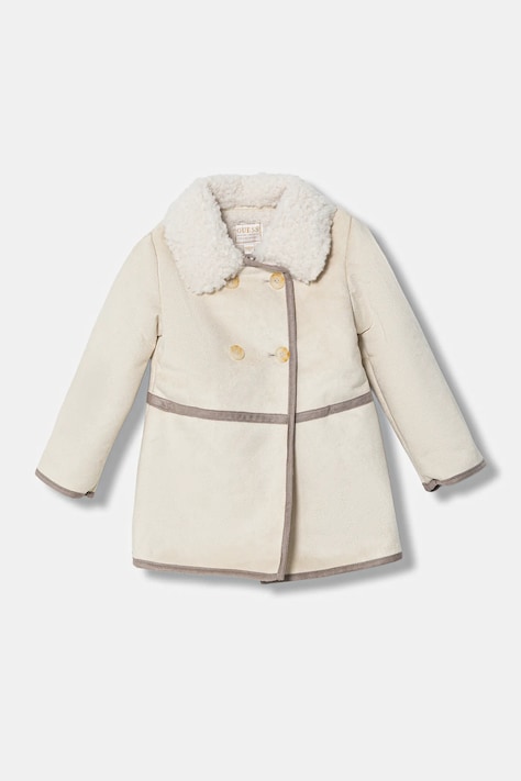 Kabát Guess béžová barva, K5BL02 WHGN0