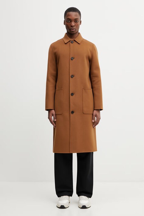 Mackage elegancki płaszcz męski brązowy BECKETT