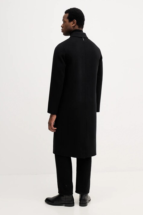 MACKAGE płaszcz wełniany kolor czarny BECKETT