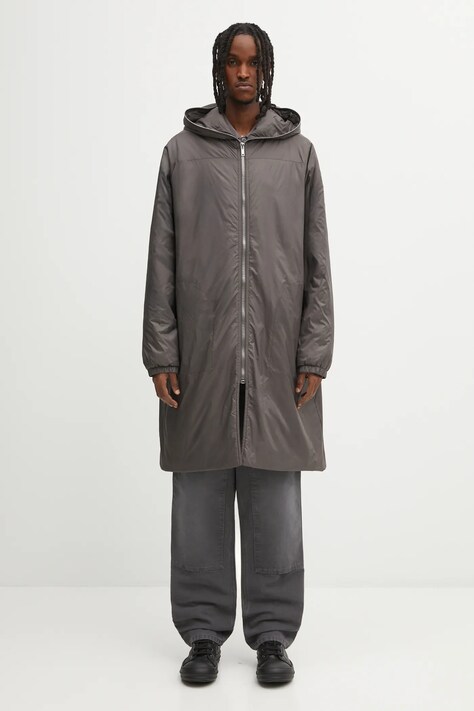 Rick Owens DRKSHDW płaszcz Sealed Windbreaker kolor brązowy DU02E7973.NP