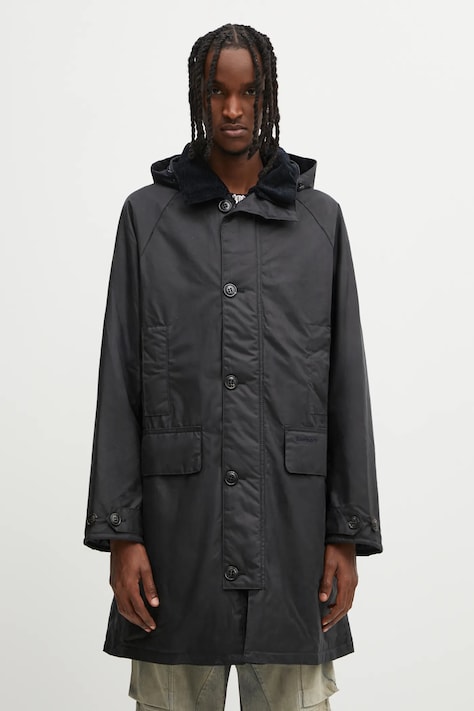 Куртка Barbour Beaudale Wax Trench Coat колір синій зимова MWX2488NY92