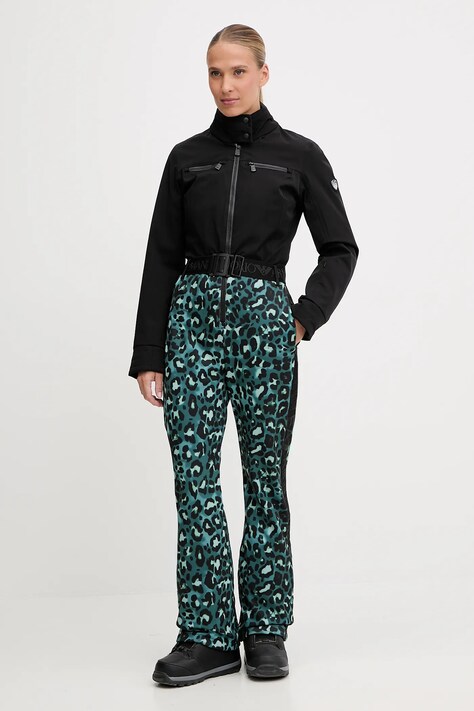 EA7 Emporio Armani costum de ski culoarea negru, AF13891.7W000389