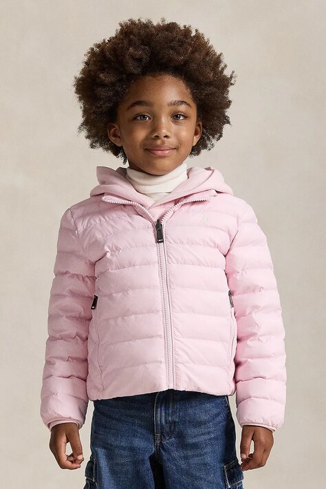 Jakna Polo Ralph Lauren roza barva, 322969870003