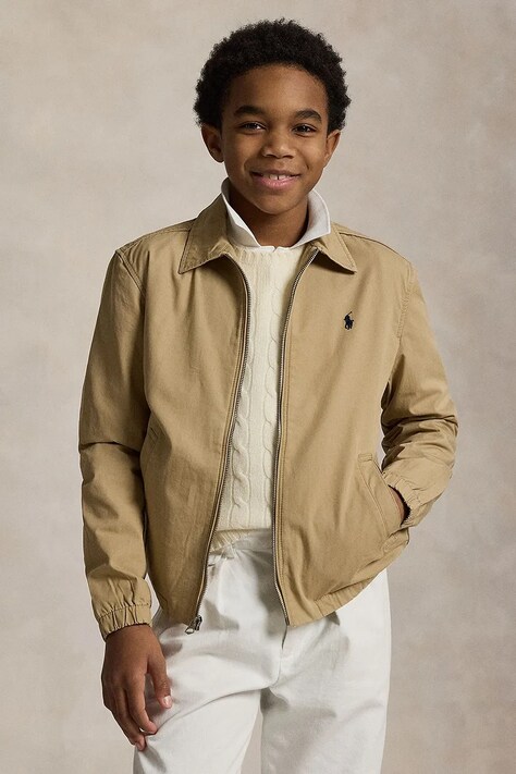 Polo Ralph Lauren kurtka bawełniana kolor beżowy 323934661001