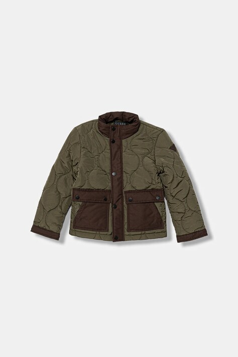 Guess geacă copii culoarea verde, L5YL04 WHFE0