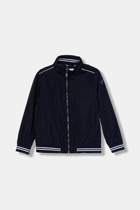 Guess geacă bomber pentru copii culoarea albastru marin, L5YL08 WH762