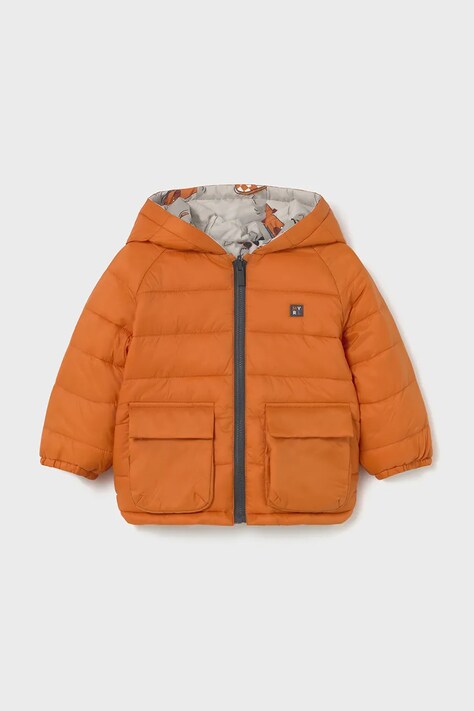 Дитяча двостороння куртка Mayoral колір помаранчевий 2420
