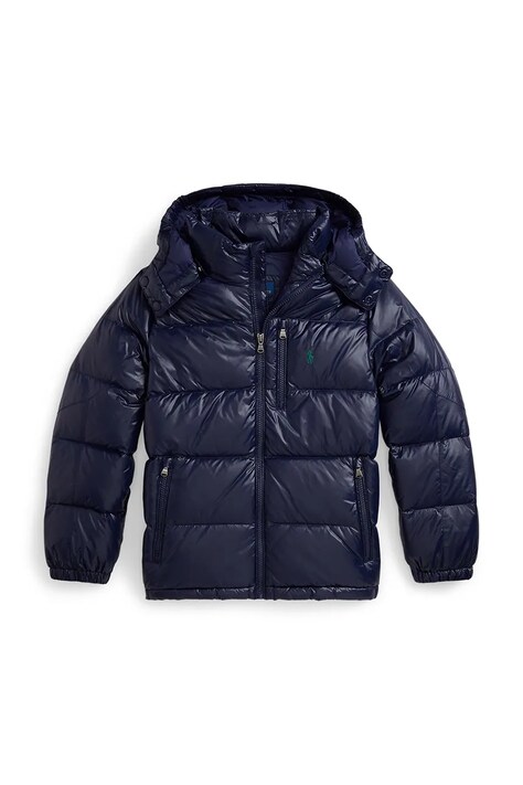 Παιδικό μπουφάν Polo Ralph Lauren χρώμα: ναυτικό μπλε, 323978459004