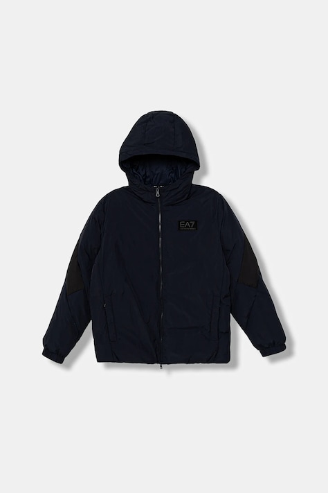 Otroška jakna EA7 Emporio Armani mornarsko modra barva, 7B000233 AF15951