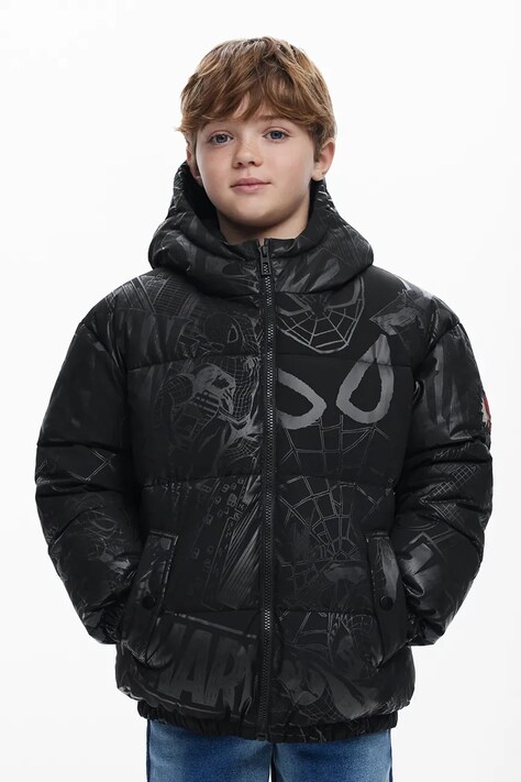 Dětská bunda Desigual černá barva, 25WBEW02